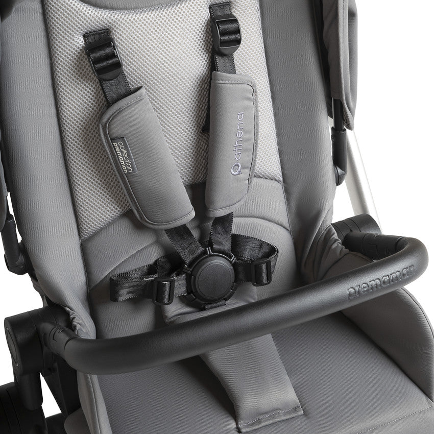 Poussette duo Athéna Xelium + siège-auto i-Prim gris/noir - Prémaman