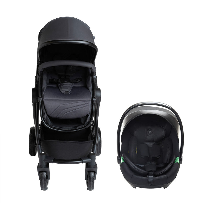 Poussette trio combiné Sienna + siège-auto i-Prim gris chiné - Prémaman