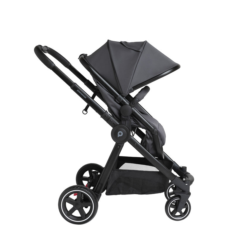 Poussette trio combiné Sienna + siège-auto i-Prim gris chiné - Prémaman