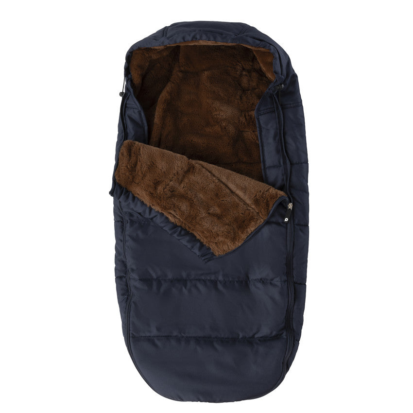 Chancelière doublée sherpa Ocho bleu marine - Prémaman