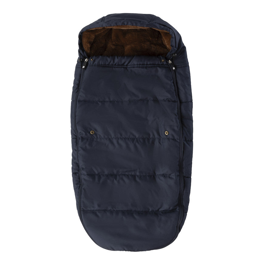 Chancelière doublée sherpa Ocho bleu marine - Prémaman