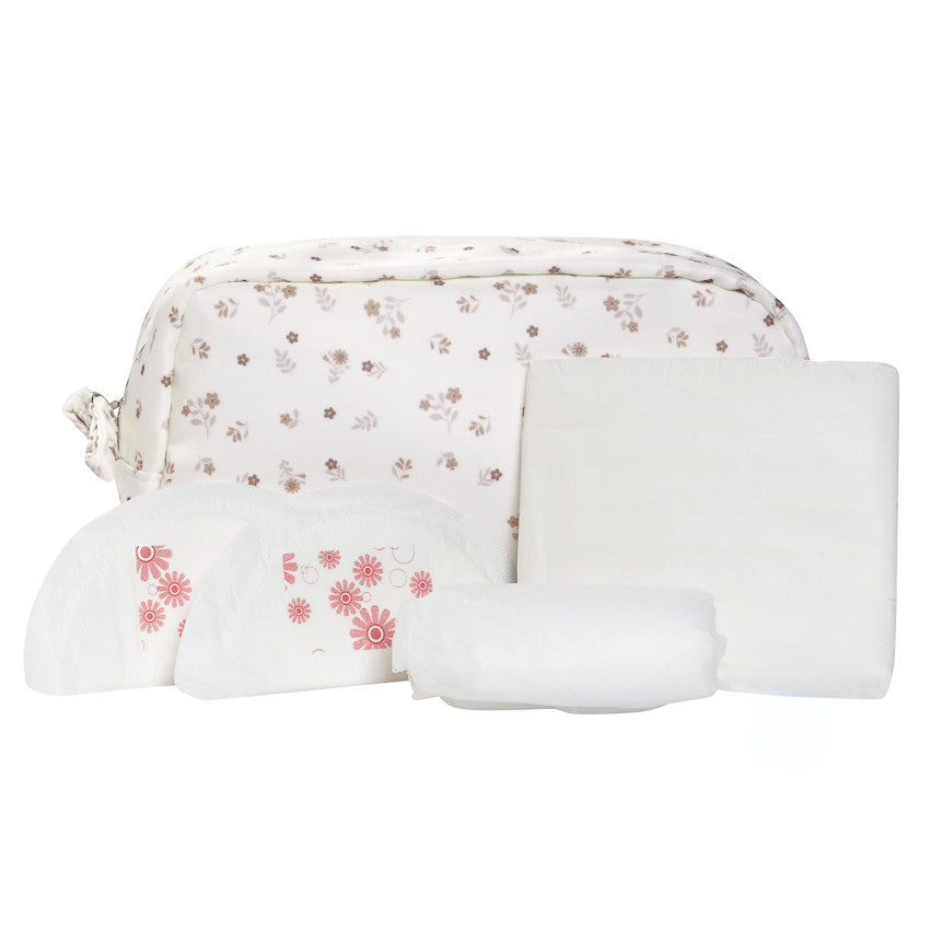 Trousse de maternité 29 pièces Mommy imprimé fleurs - Prémaman