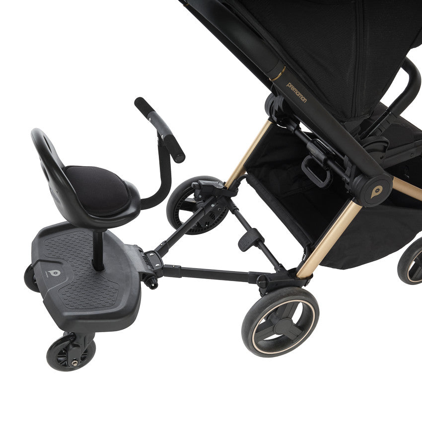 Planche à roulettes avec assise Tony pour poussette noir - Prémaman