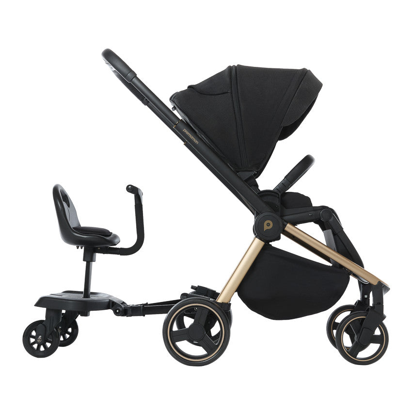 Planche à roulettes avec assise Tony pour poussette noir - Prémaman