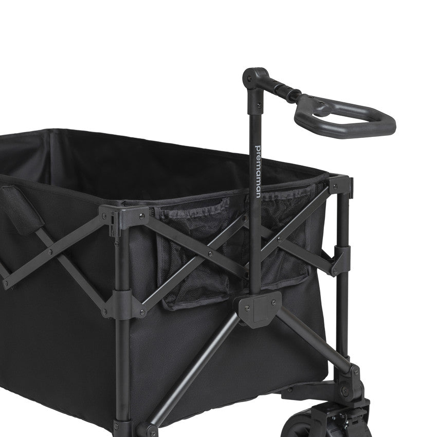 Chariot de transport pliable noir - Prémaman