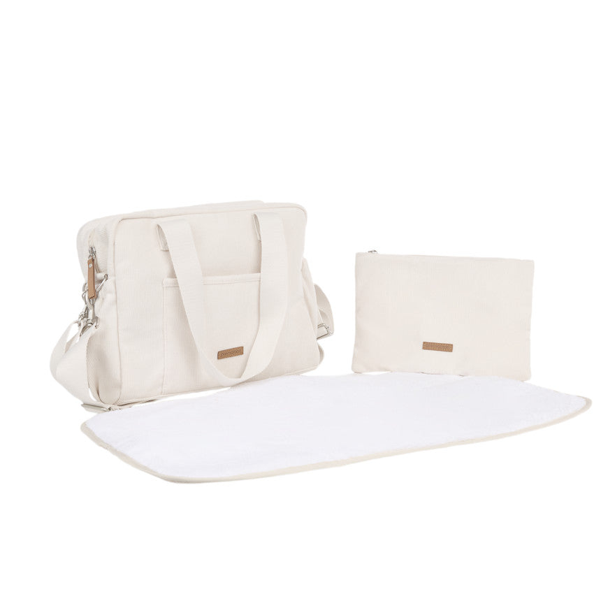 Mini Bergen Changing Bag + Changing Mat - Ecru - Prémaman