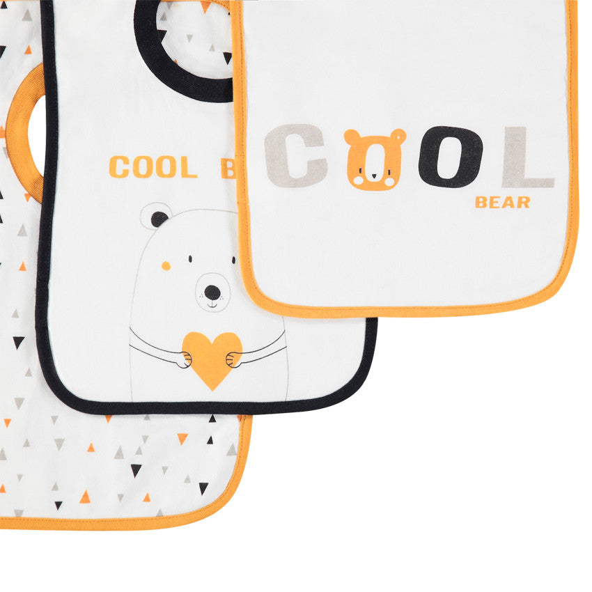 Lot de 3 bavoirs à enfiler à motifs fantaisie - Prémaman