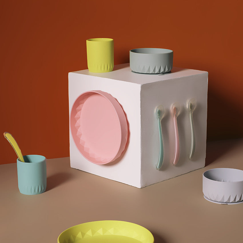 Set repas en silicone 3 pcs - Origami - Prémaman