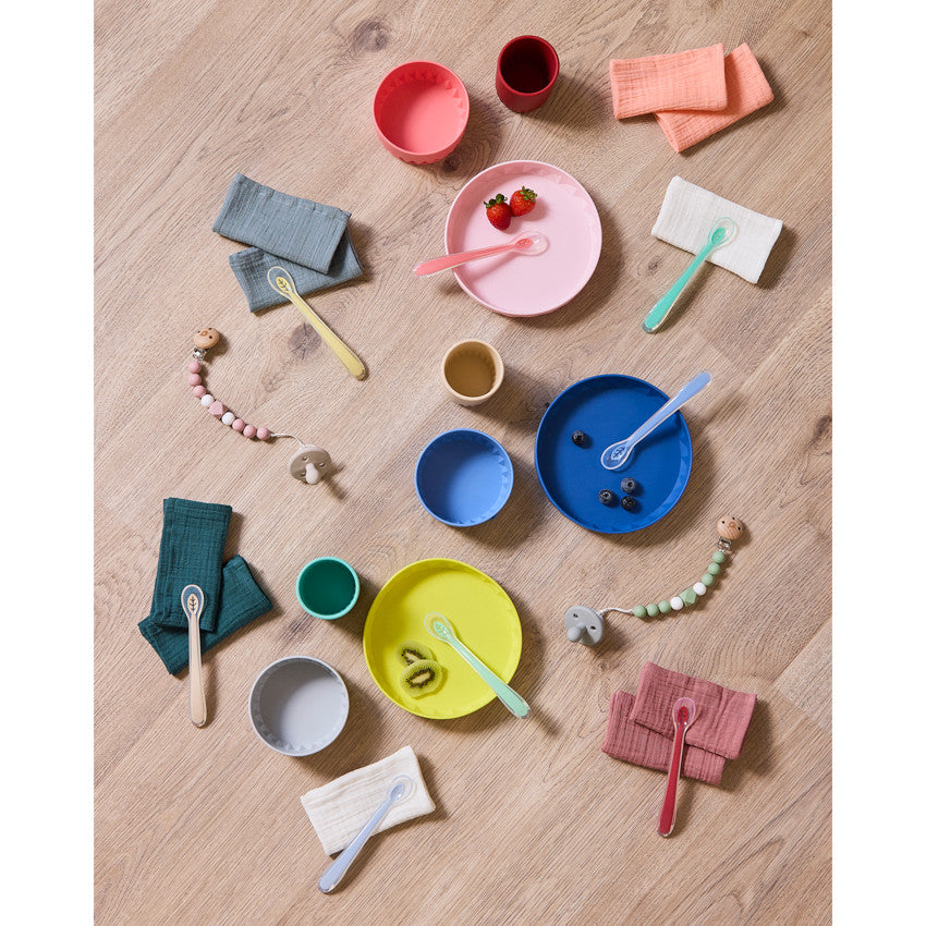 Set repas en silicone 3 pcs - Origami - Prémaman