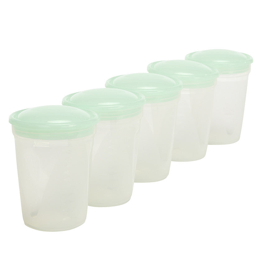 Lot de 5 pots de conservation de 200ml - Prémaman