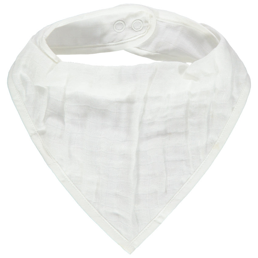 Bavoir forme bandana en coton - Prémaman