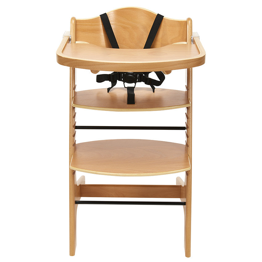 Chaise-haute évolutive Stepit en bois coloris naturel - Prémaman