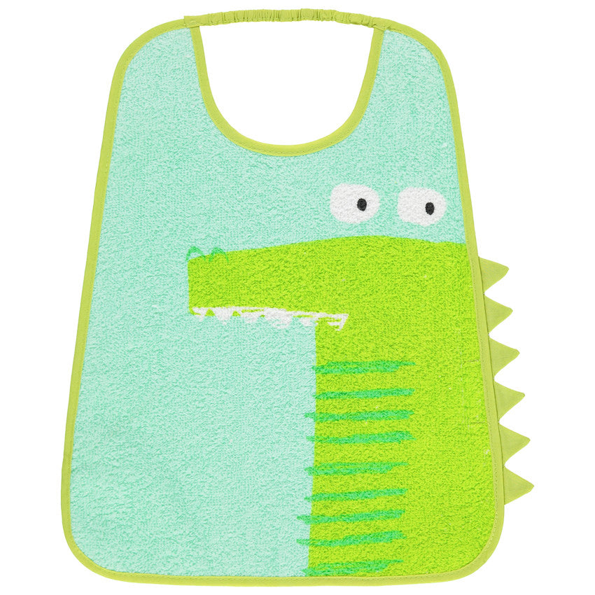 Bavoir en éponge motif crocodile - Prémaman