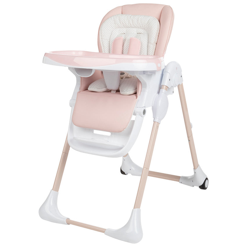 Chaise haute réglable Jude 0+ rose - Prémaman