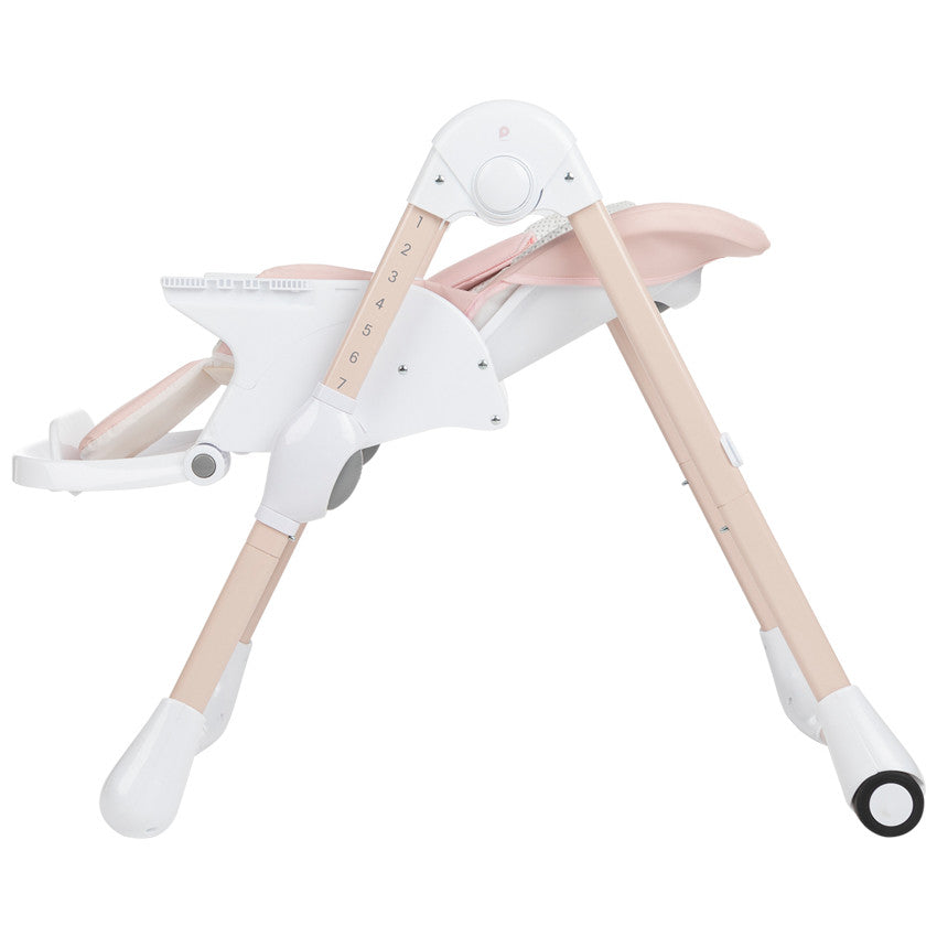 Chaise haute réglable Jude 0+ rose - Prémaman