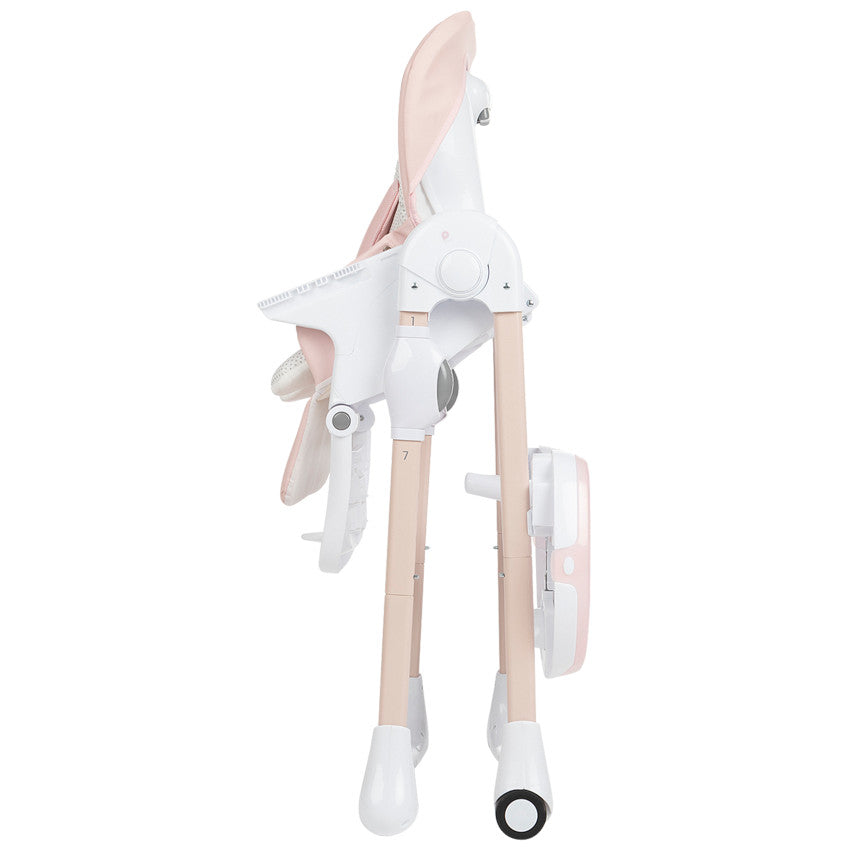 Chaise haute réglable Jude 0+ rose - Prémaman