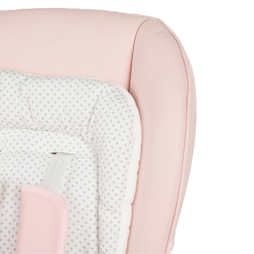 Chaise haute réglable Jude 0+ rose - Prémaman
