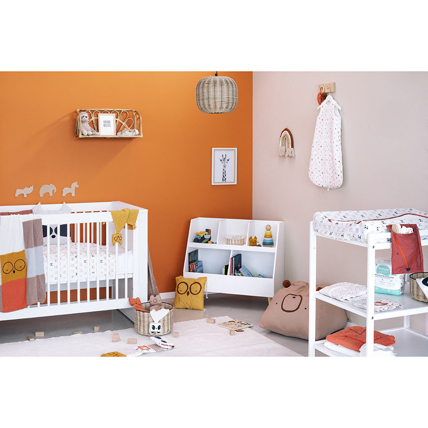 Bavoir en silicone imprimé ours - Marron - Prémaman