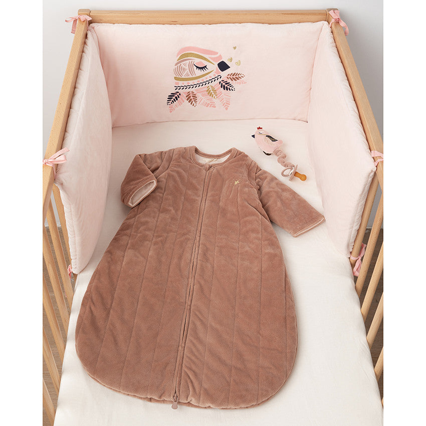 Attache sucette oiseau en velours - Prémaman