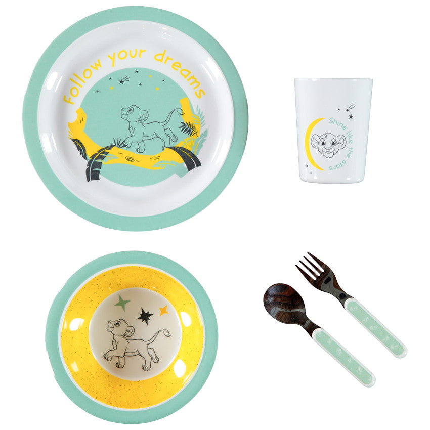 Set repas 5 pièces Simba Le Roi lion Disney - Prémaman