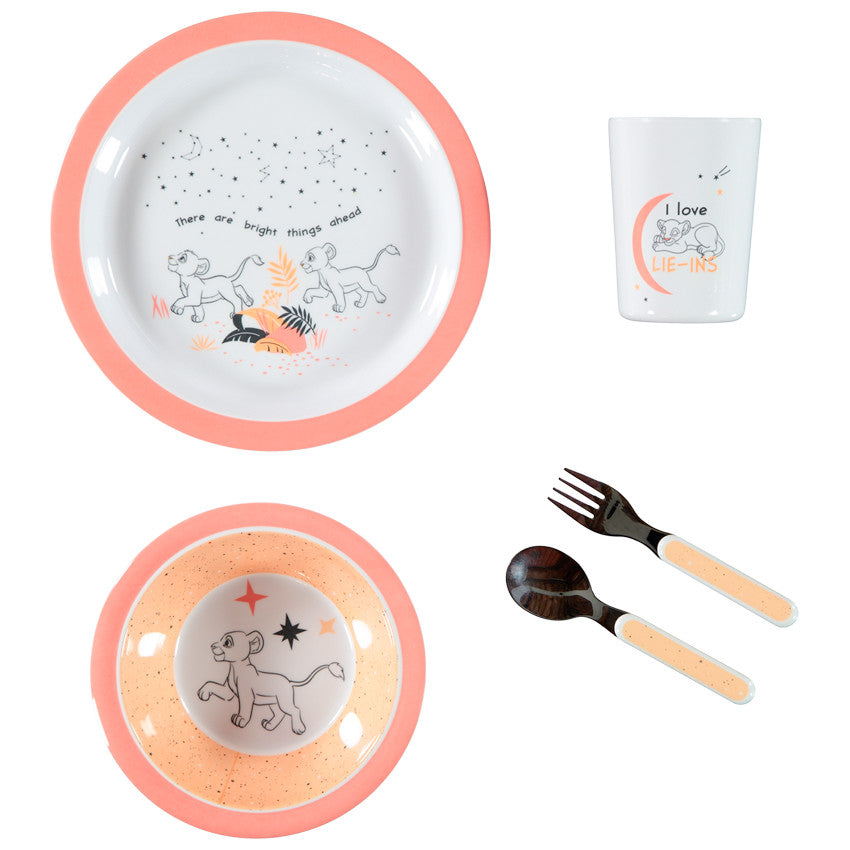 Set de repas 5 pièces Nala Le Roi lion Disney - Prémaman