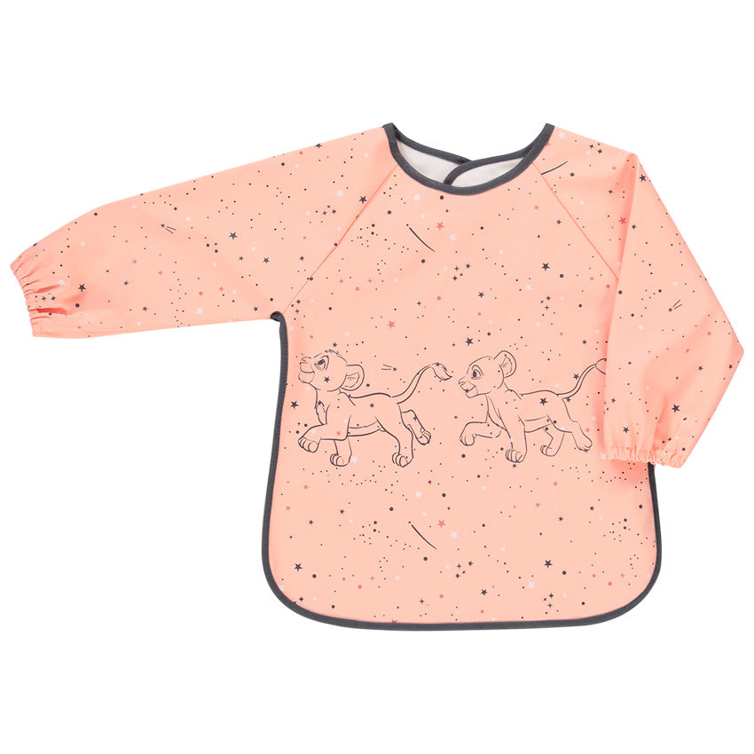 Bavoir tablier à manches longues à scratch Nala Disney - Prémaman
