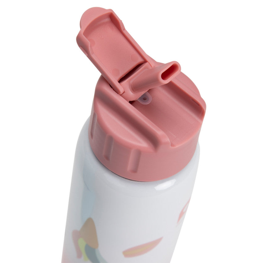 Gourde en métal Licorne avec paille 380 ml - Prémaman