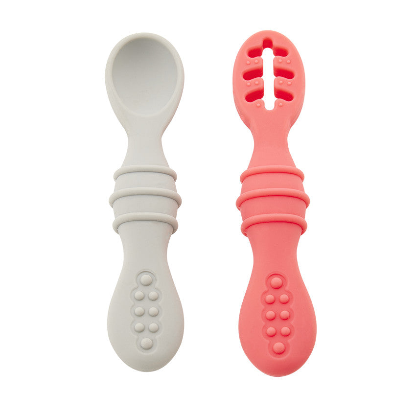 Set de 2 cuillères d'apprentissage Yummix - Rose - Prémaman
