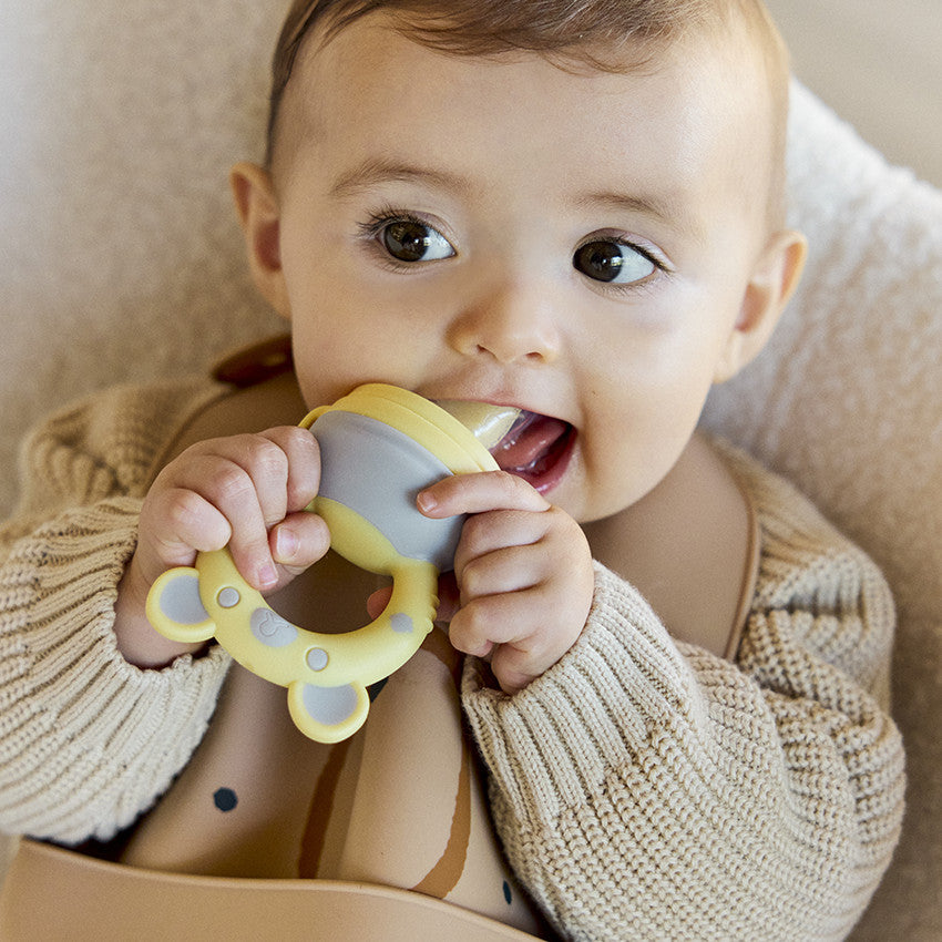 Grignoteur koala Gnamy Jaune/Gris - Prémaman