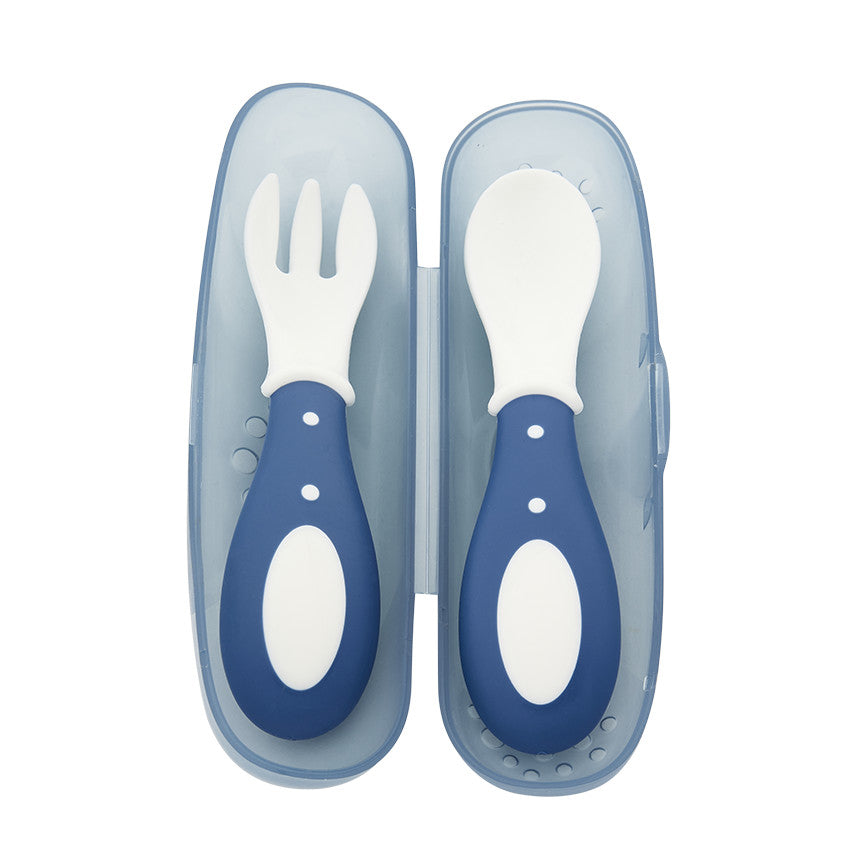 Lot de 2 couverts Miamix bleu - Prémaman