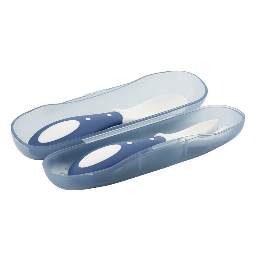 Lot de 2 couverts Miamix bleu - Prémaman