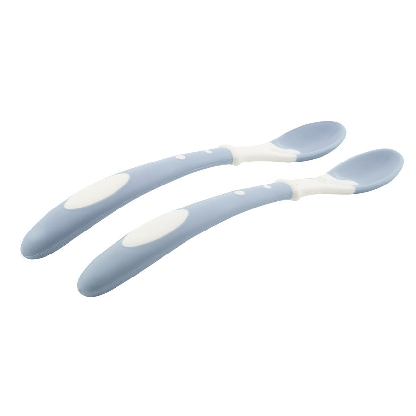 Lot de 2 cuillères thermosensibles Miamix bleu - Prémaman