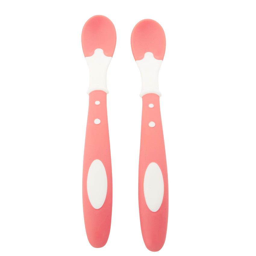 Lot de 2 cuillères thermosensibles Rose - Prémaman