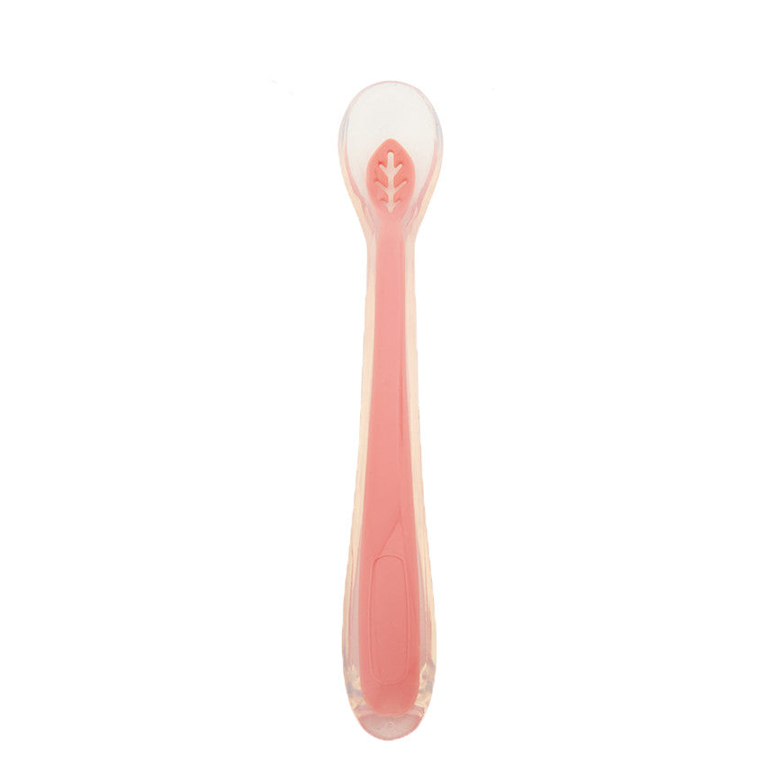 Cuillère en silicone Yummix rose - Prémaman