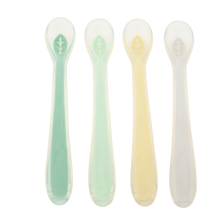 Lot de 4 cuillères en silicone Yummix - Vert - Prémaman
