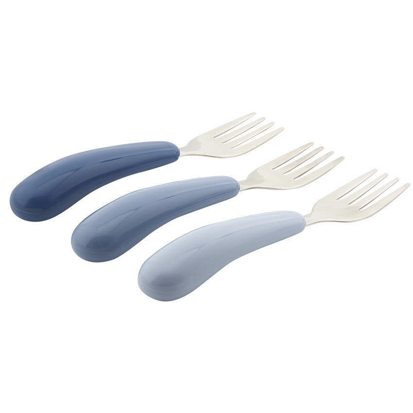 Lot de 3 fourchettes en métal Miamix bleu - Prémaman