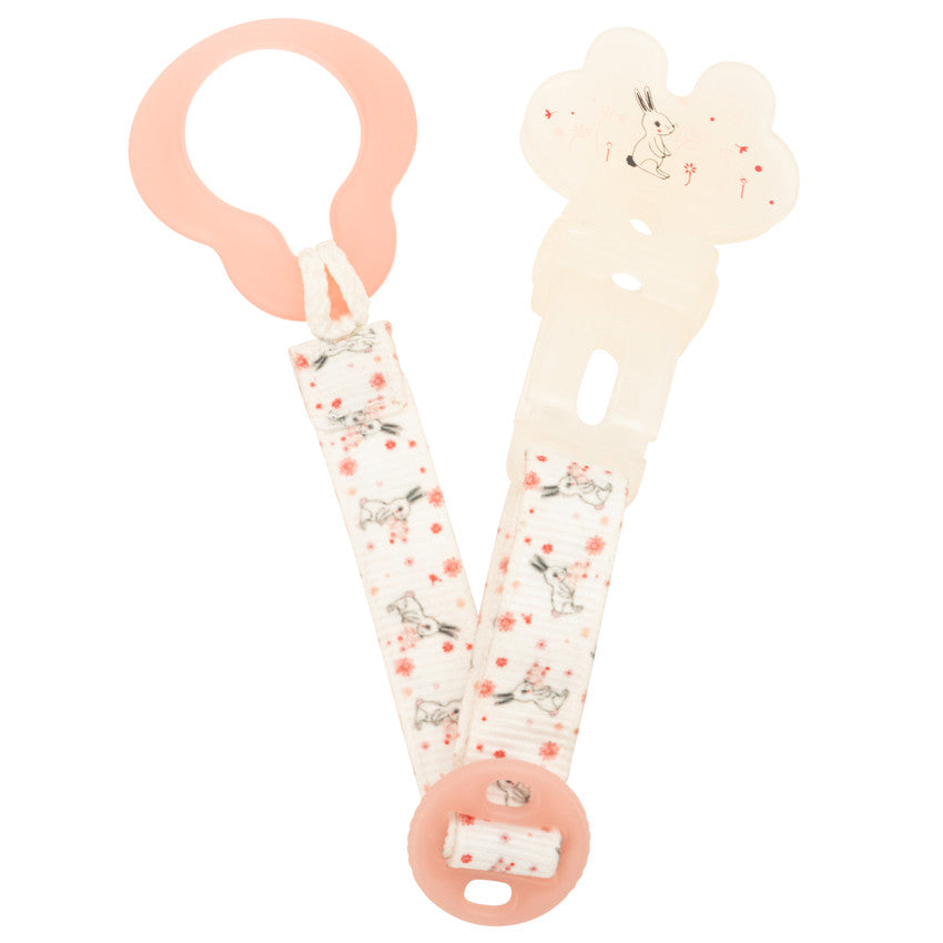 Attache-sucette à clip Lapin - Prémaman