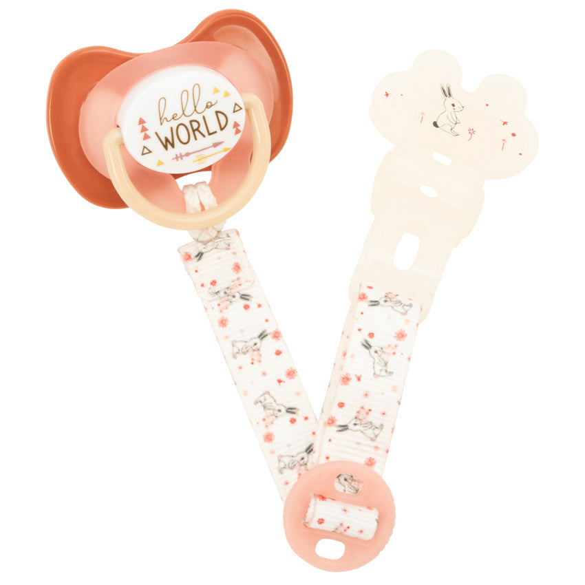 Attache-sucette à clip Lapin - Prémaman