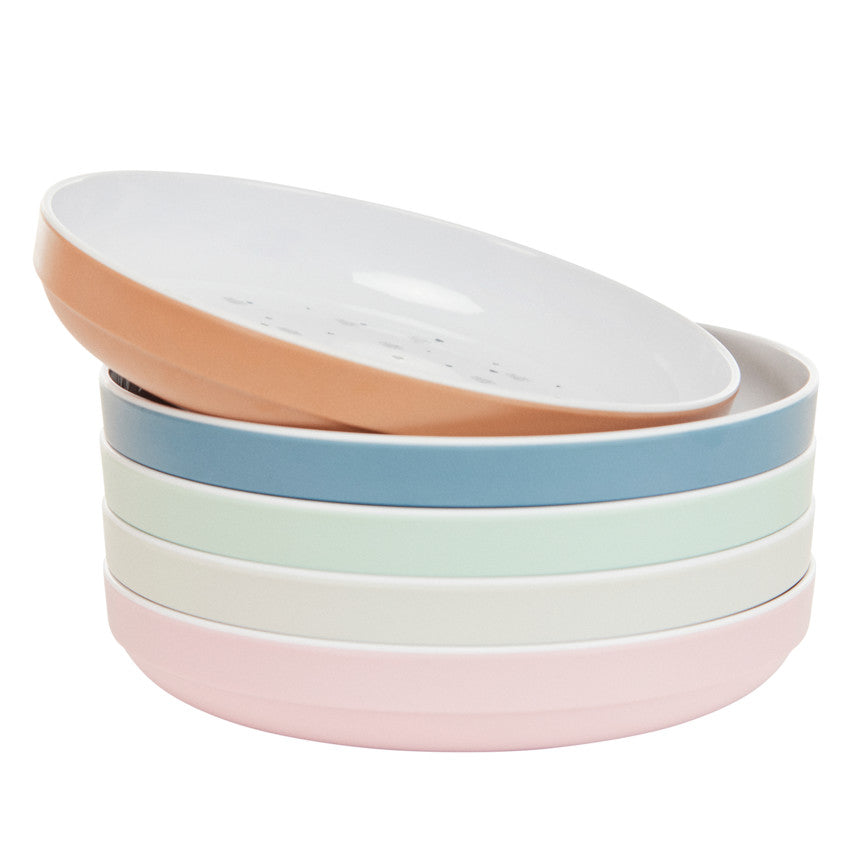 Assiette en mélamine imprimé cœurs rose - Prémaman