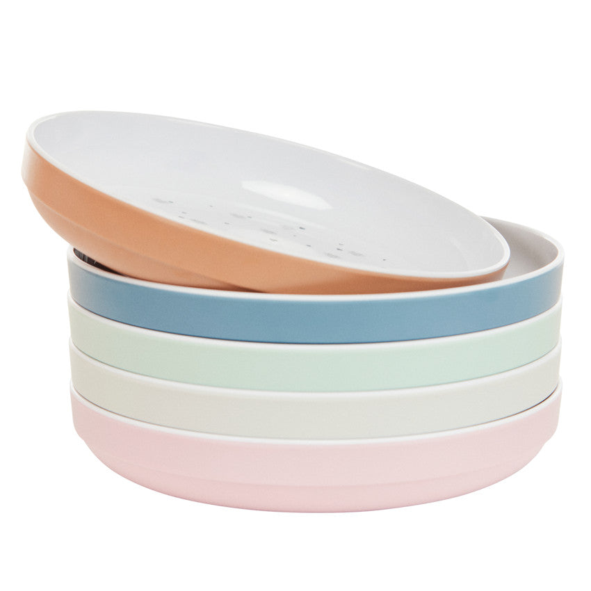 Assiette en mélamine imprimé cœurs vert - Prémaman