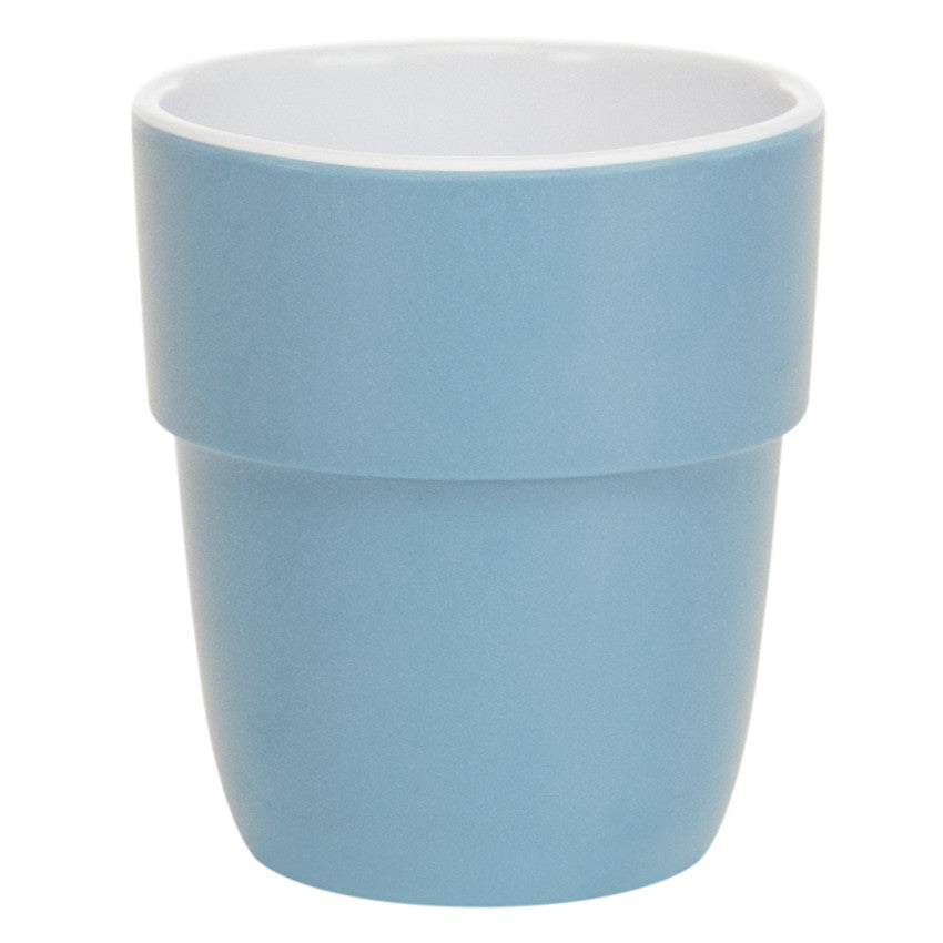 Gobelet en mélamine motif cœurs bleu - Prémaman