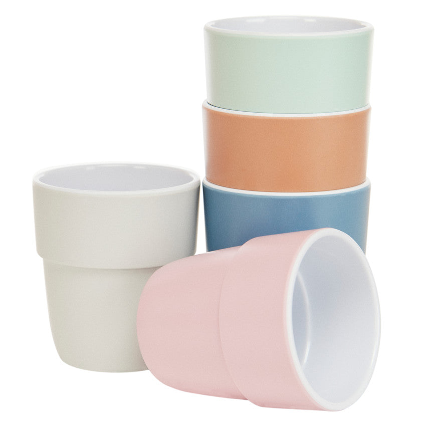 Gobelet en mélamine motif cœurs bleu - Prémaman