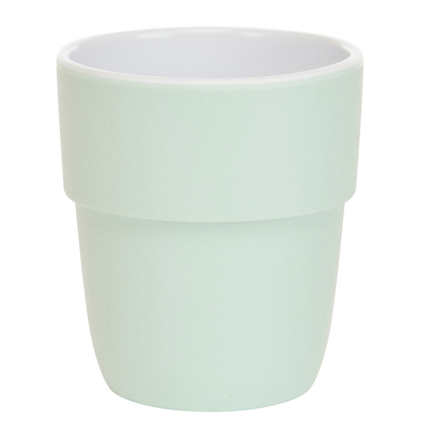 Gobelet en mélamine motif cœurs vert - Prémaman