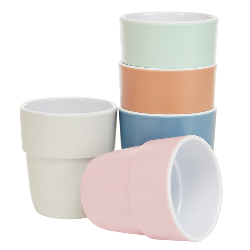 Gobelet en mélamine motif cœurs vert - Prémaman