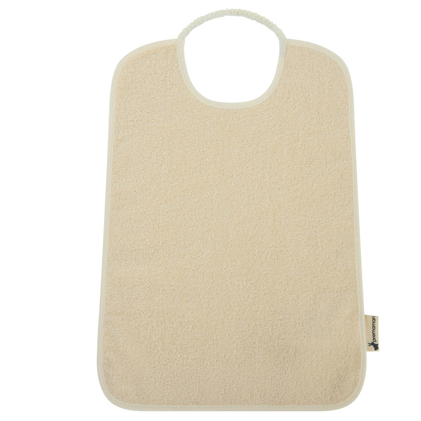 Lot de 3 bavoirs éponge à encolure élastiquée violet - Prémaman