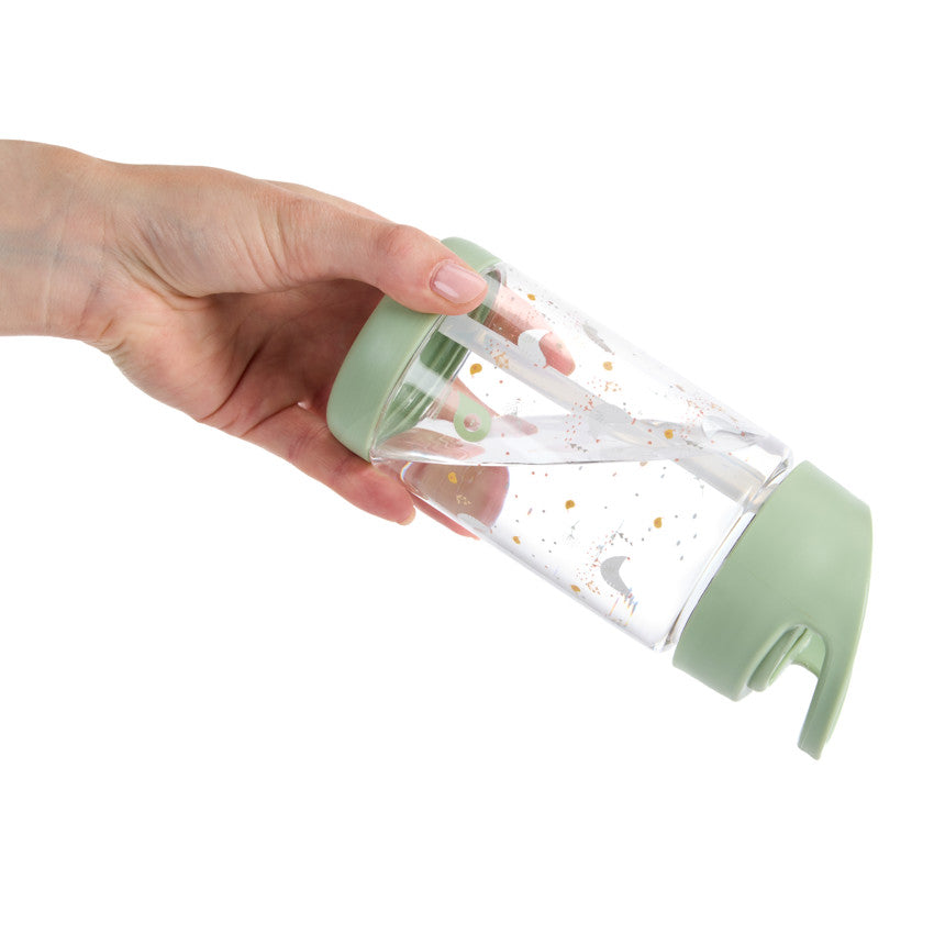 Gourde transparente avec paille rabattable 400 ml La Vie à la Ferme - Prémaman