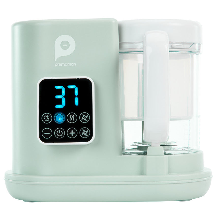 Robot de cuisine 3 en 1 avec écran digital Elio vert - Prémaman