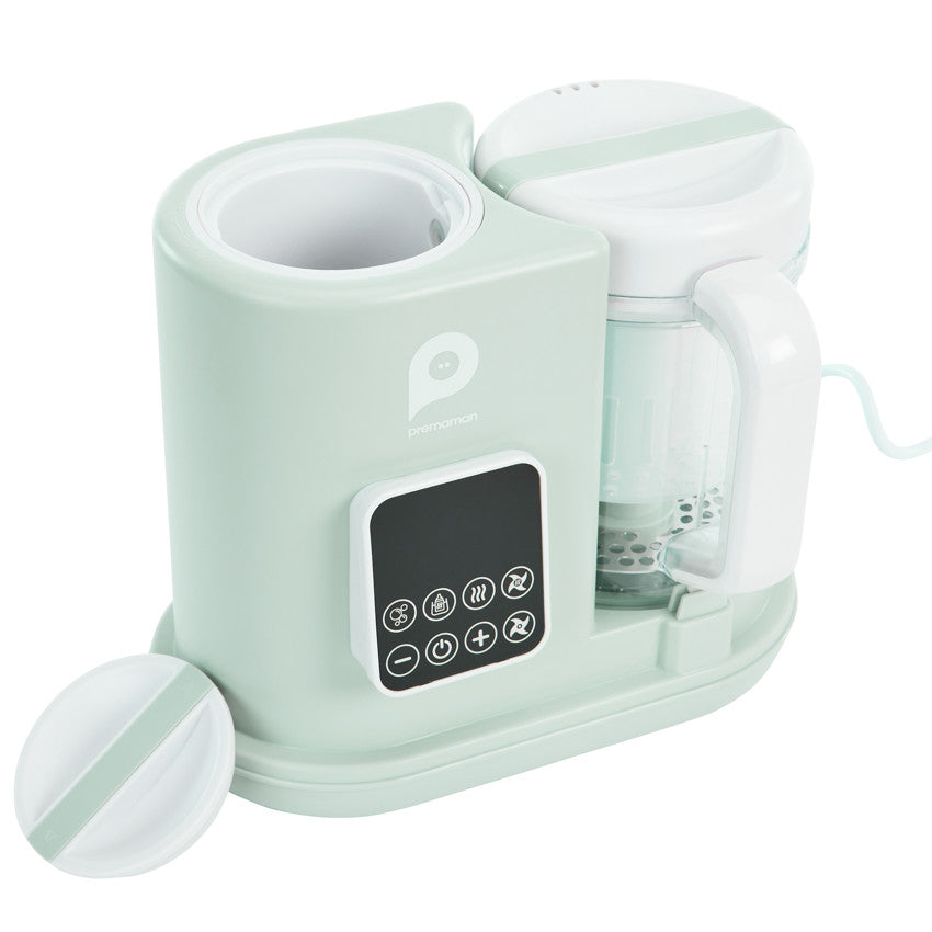 Robot de cuisine 3 en 1 avec écran digital Elio vert - Prémaman