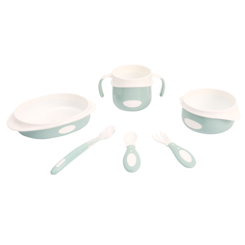 Set repas 6 pièces Yummix vert - Prémaman