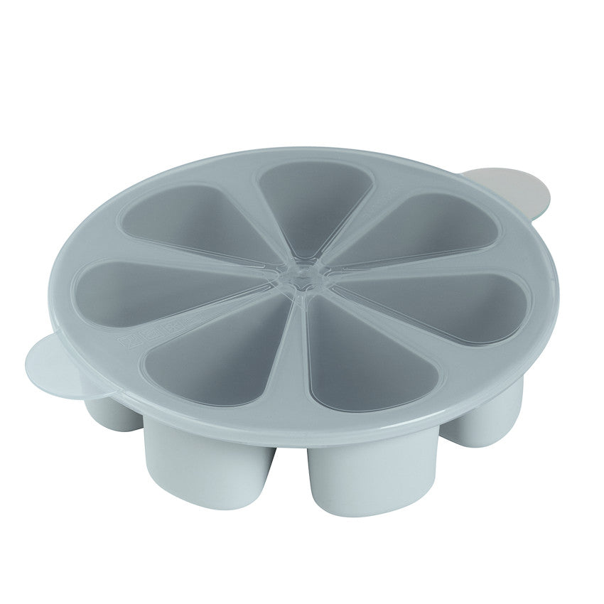 Moule de conservation multiportions 7 x 100ml en silicone vert - Prémaman